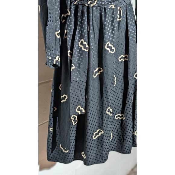 COPY - 4-Vintage Argenti Black Silk Dress - Picture 7 of 7